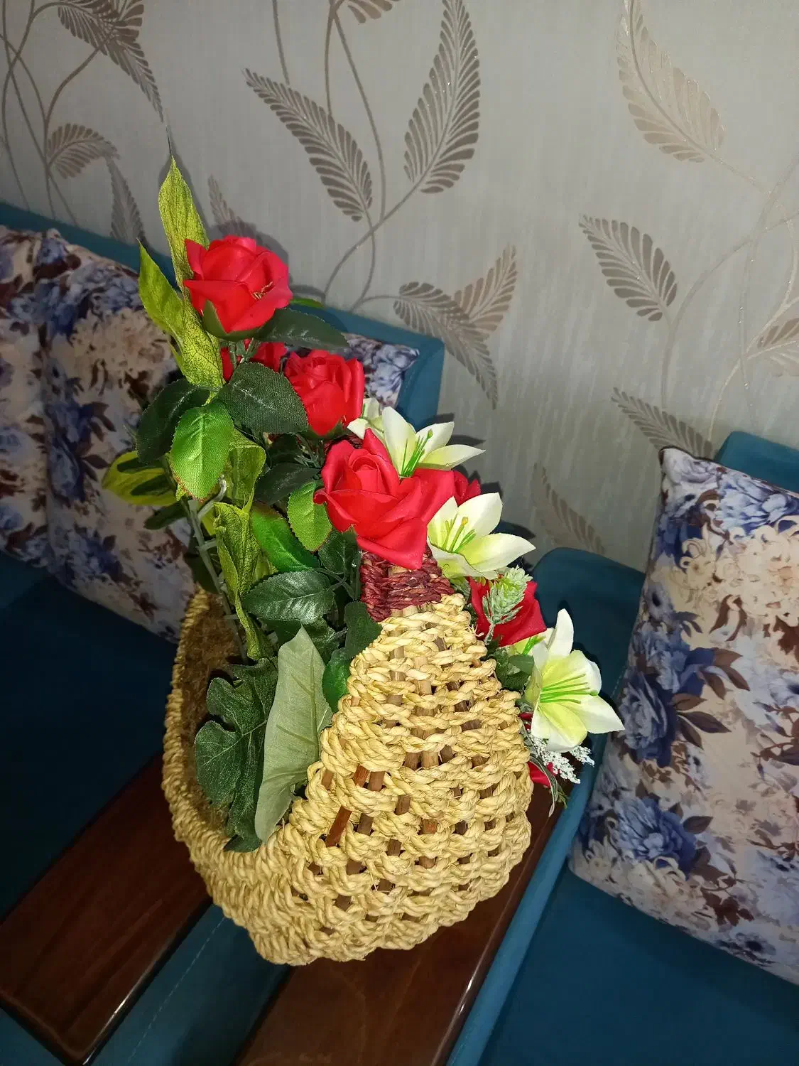 دسته گل سبدی برای هدیه|گل مصنوعی|پردیس, فاز ۴|دیوار