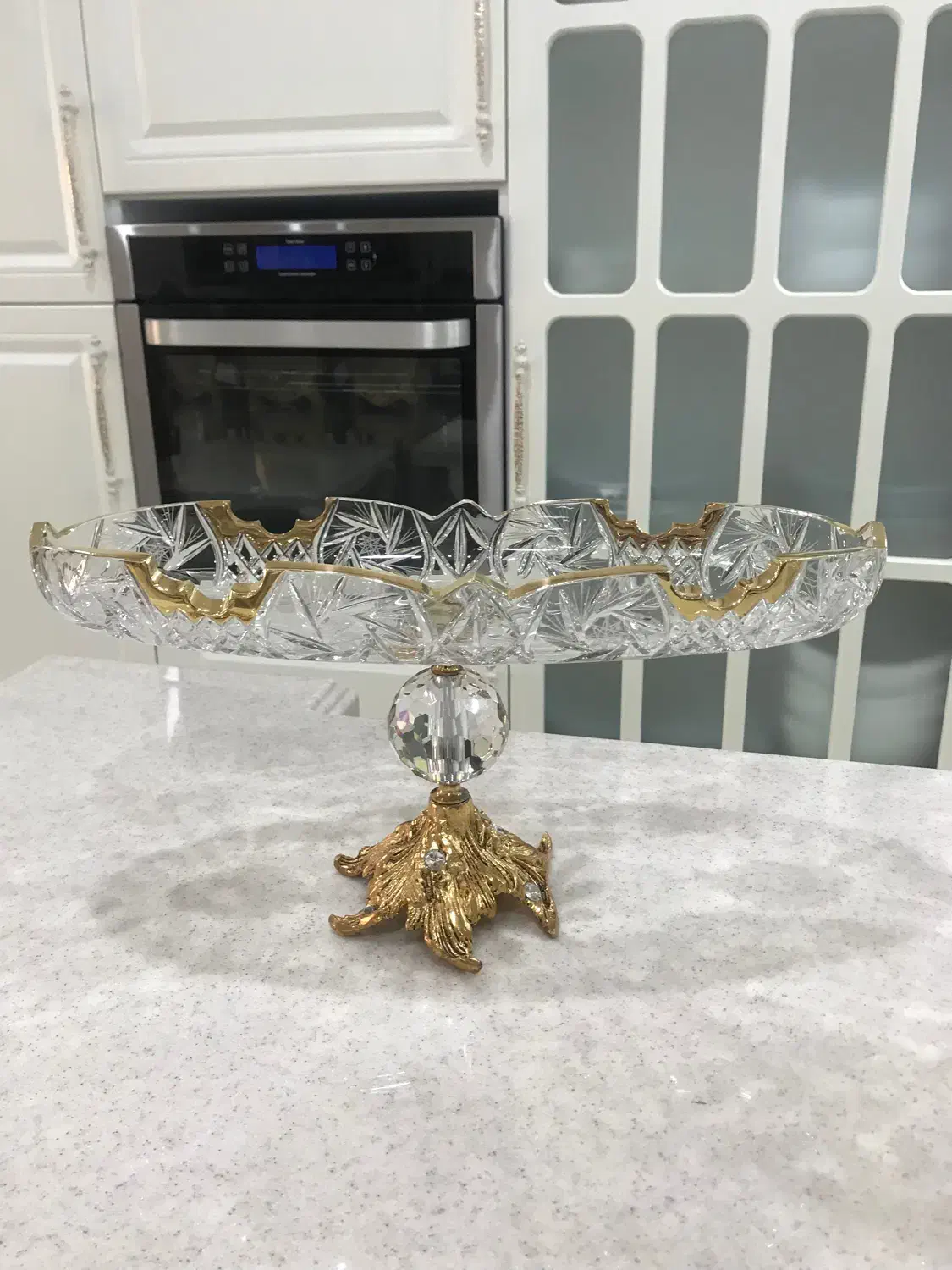 ظروف پذیرایی کریستال چک پایه برنز|صنایع دستی و سایر لوازم تزئینی|کرج, فاز ۳ مهرشهر|دیوار