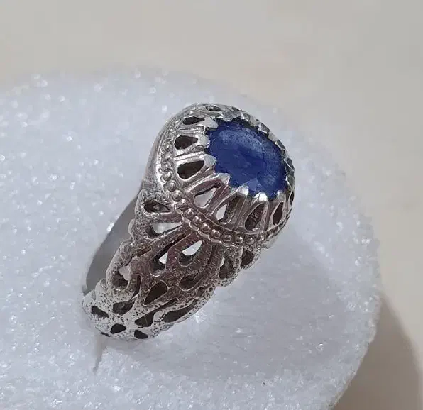 انگشتر یاقوت کبود با رکاب تمام دست ساز|جواهرات|تهران, شهرک طالقانی|دیوار