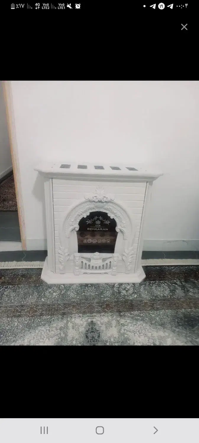 بخاری سفید ۲۷ هزار|بخاری، هیتر، شومینه|سرخنکلاته, |دیوار