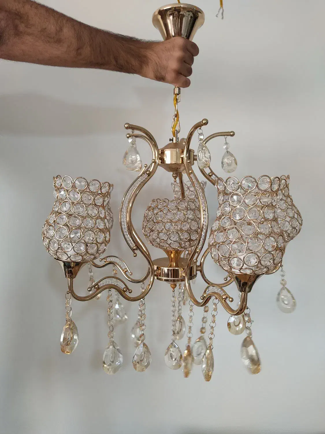 لوستر کریستالی لوکس|لوستر و چراغ آویز|صدرا-فارس, فاز ۱|دیوار