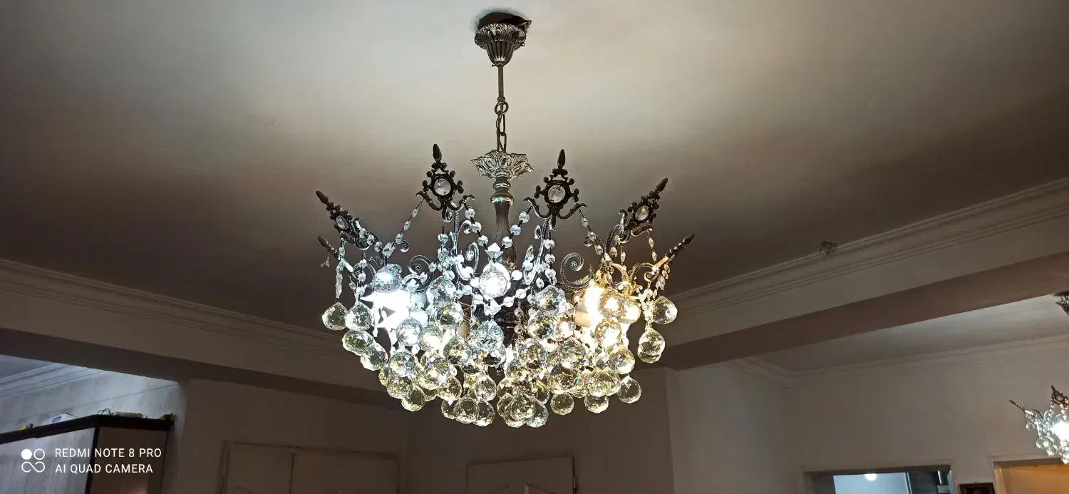 لوستر برنز|لوستر و چراغ آویز|تبریز, |دیوار