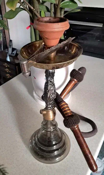 قلیون تنه برنجی|کلکسیون و سرگرمی|کرج, شاهینویلا|دیوار