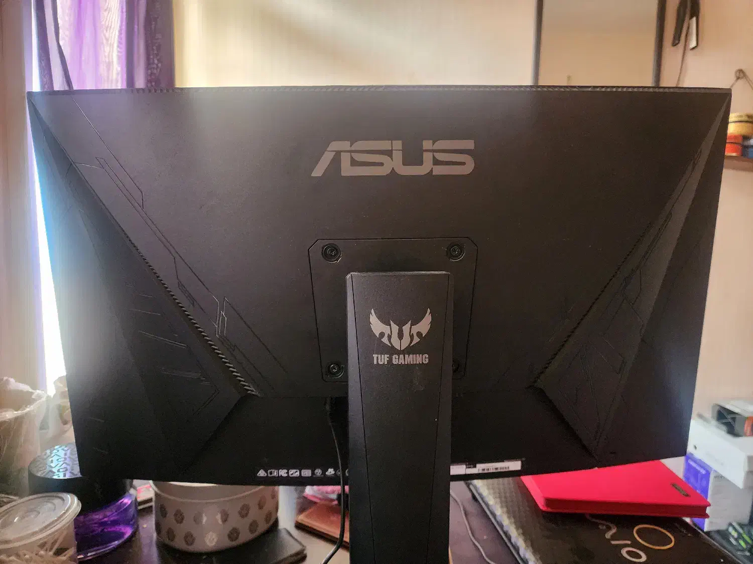 مانیتور گیمینگ asus tuf vg27v پایه دار صفحه شکسته|قطعات و لوازم جانبی رایانه|تهران, پونک|دیوار