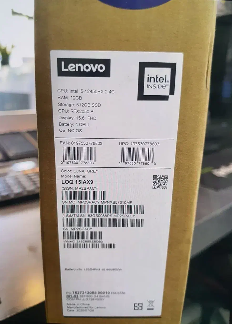 صلپ تاپ LOQ آکبند زیر قیمت|رایانه همراه|تهران, تهرانسر شمالی|دیوار