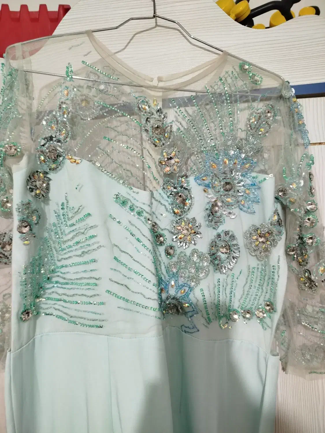 پیراهن مجلسی سنگ دوزی شیک|لباس|ملایر, |دیوار