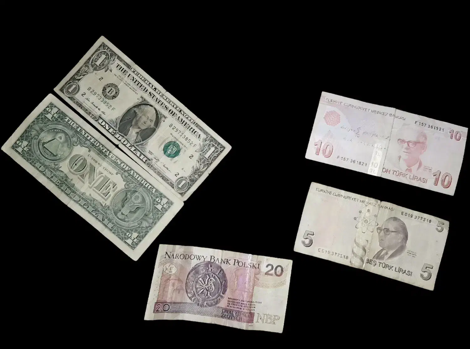 تعدادی اسکناس کلکسیونی|کلکسیون سکه، تمبر، اسکناس|ملارد, |دیوار