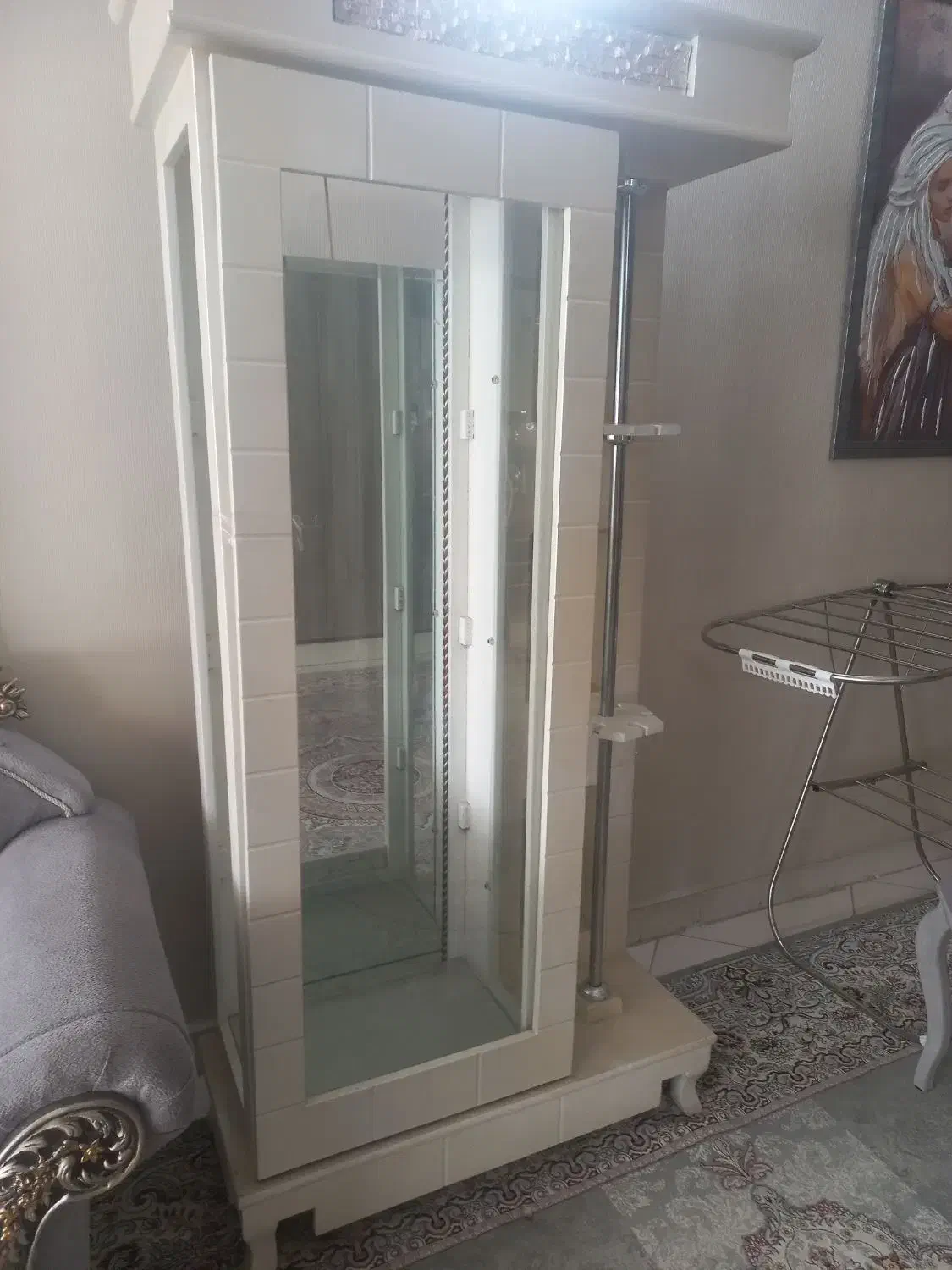 گنجه، شیری رنگ|بوفه، ویترین، کنسول|مشهد, کارمندان دوم|دیوار