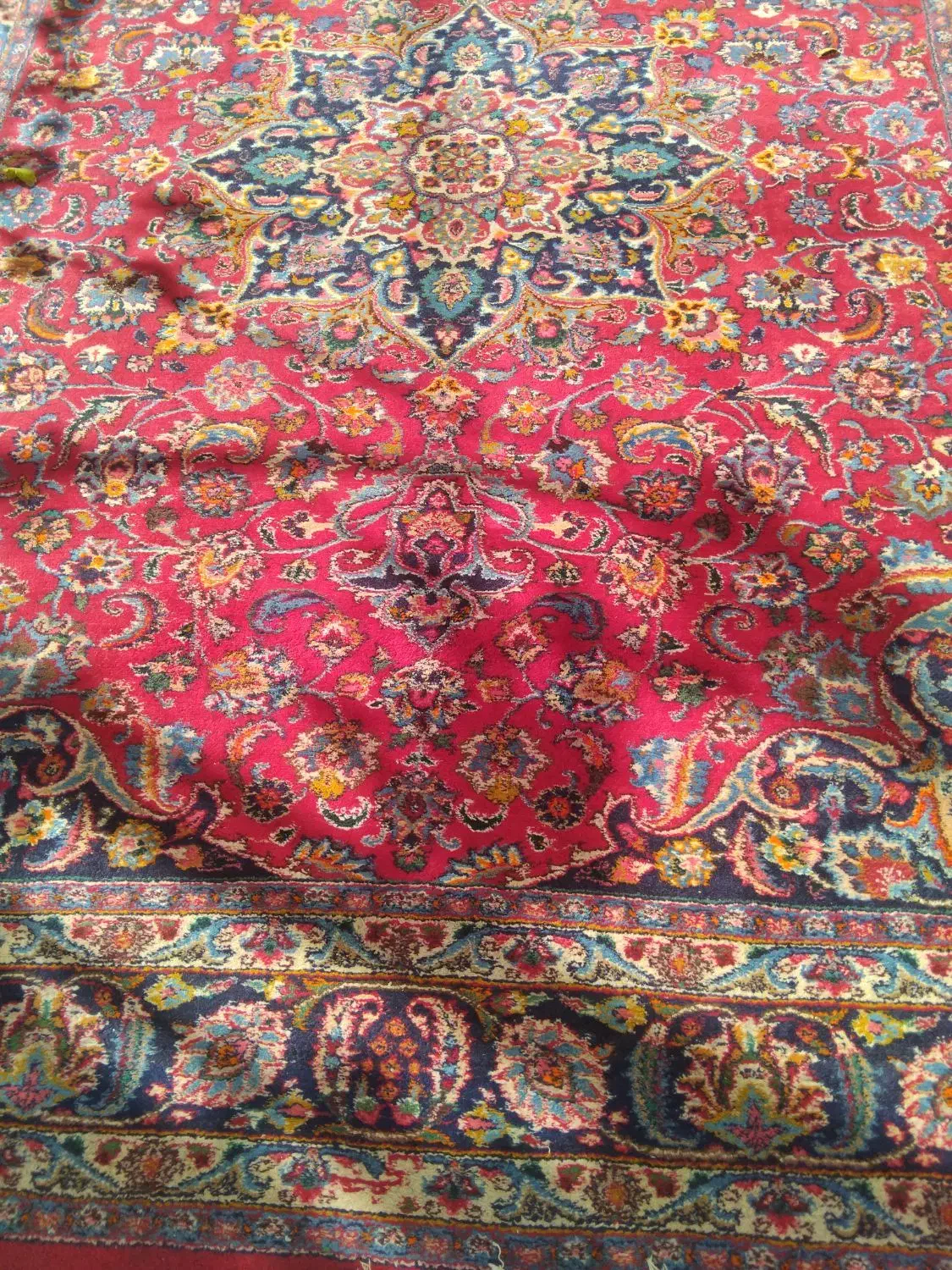 فرش دستباف کارکرده نجف‌آبادی|فرش|نطنز, |دیوار