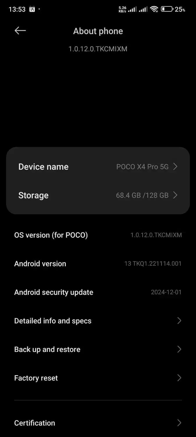 poco x4 pro 128g 6g|موبایل|مراغه, |دیوار