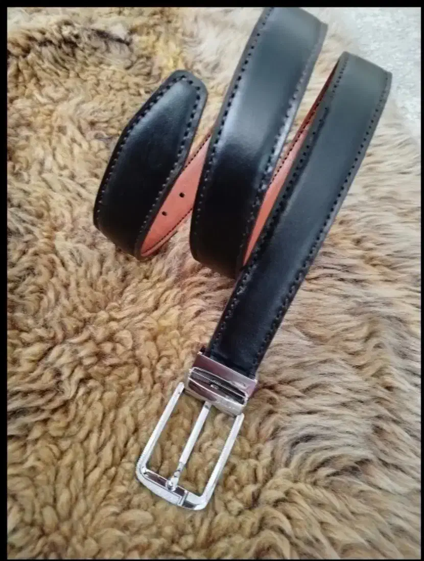 کمربند دو رو چرم گاوی با سگک چرخشی|کیف، کفش، کمربند|اسلام‌شهر, شهرک واوان|دیوار