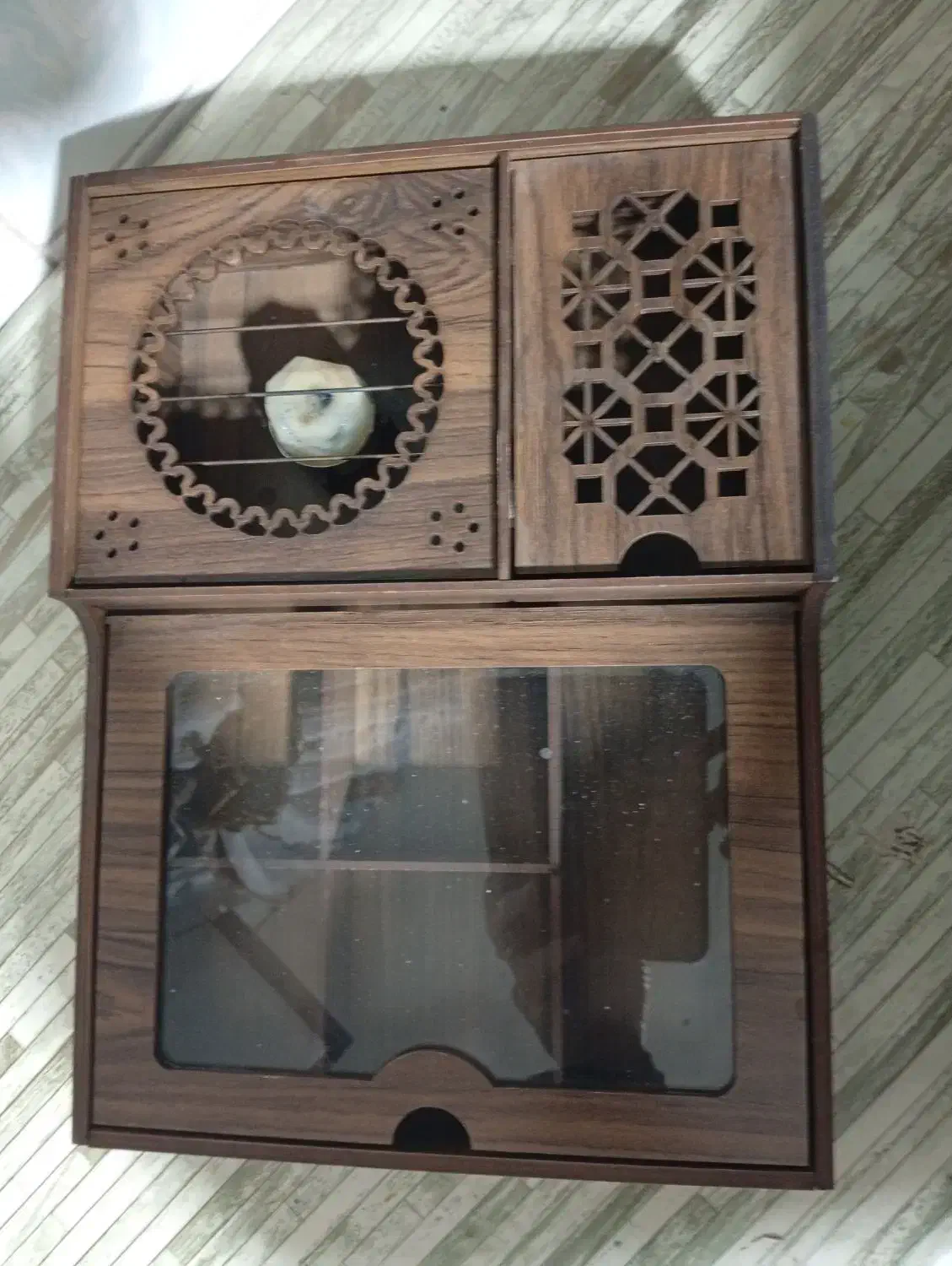 باکس چوبی دمنوش|ظروف سرو و پذیرایی|الشتر, |دیوار