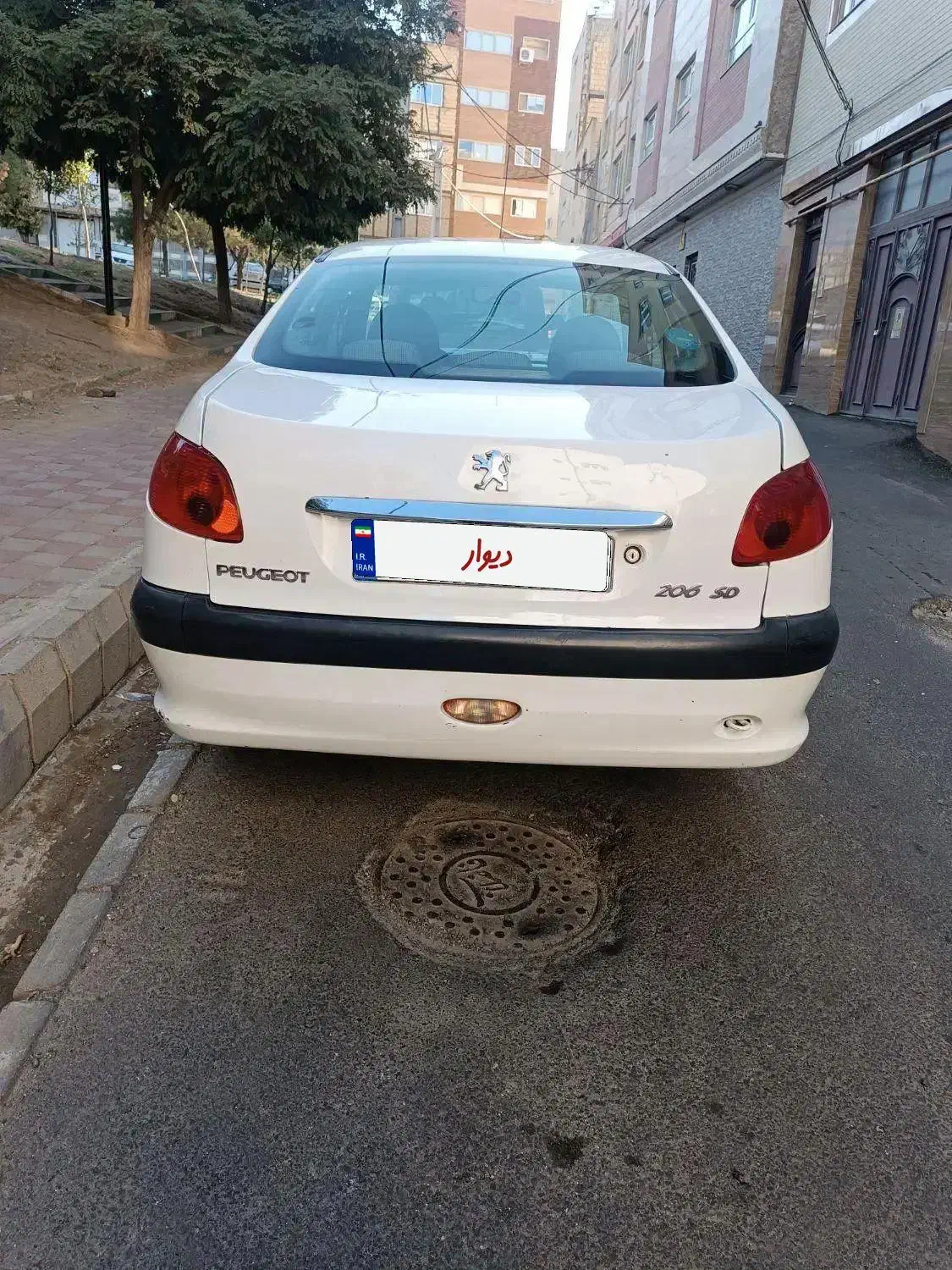 پژو206sd V8مدل1390تک برگ سند|خودرو سواری و وانت|تبریز, |دیوار