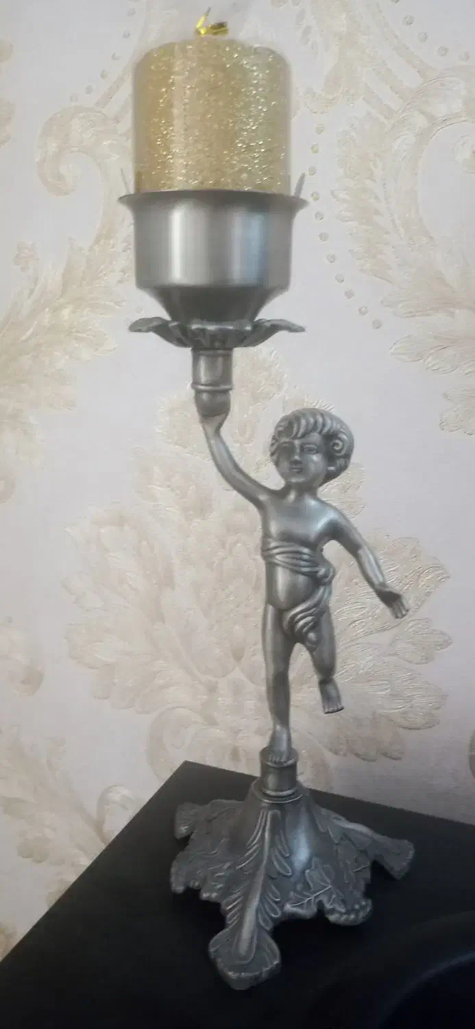 دکوری شمعدان پیوتر|مجسمه، تندیس، ماکت|پرند, فاز ۴|دیوار