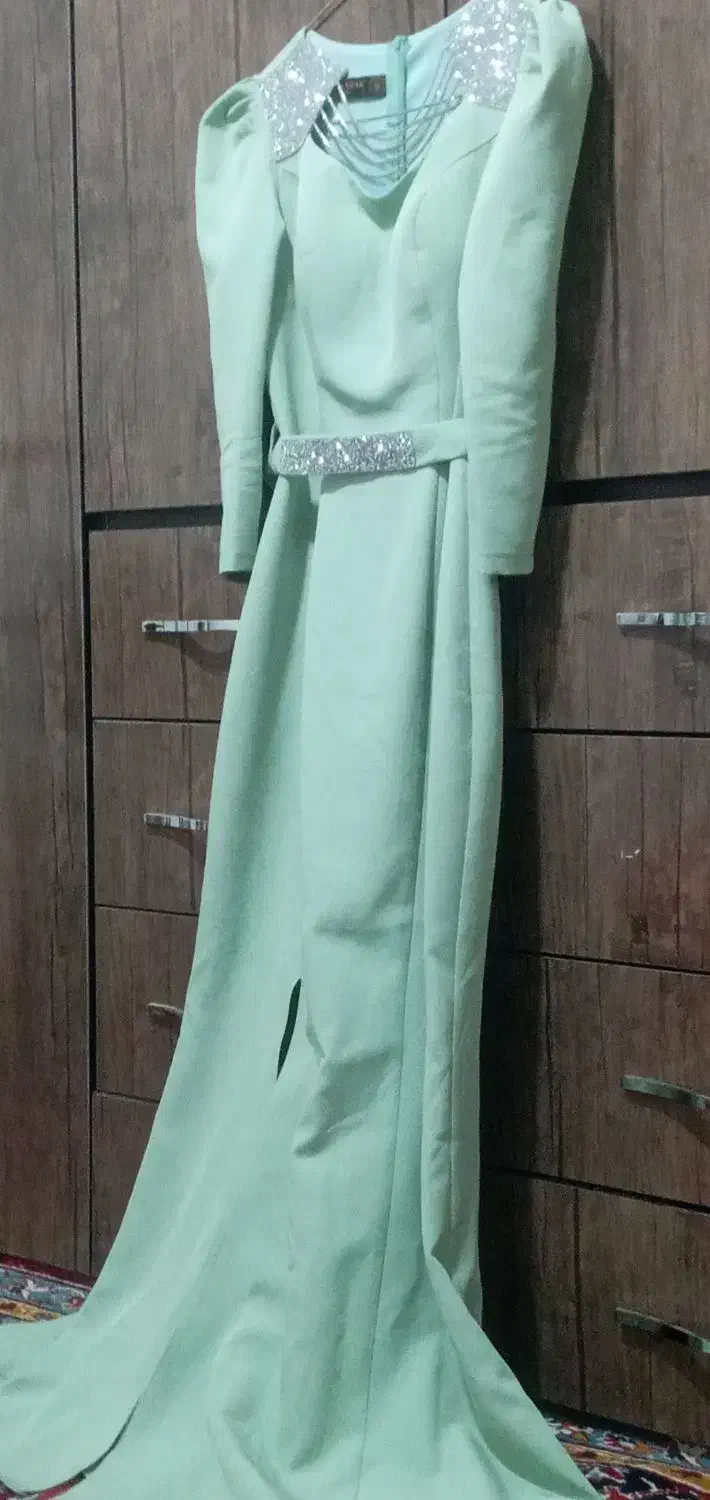 پیراهن مجلسی ماکسی دنباله دار|لباس|دورود, |دیوار