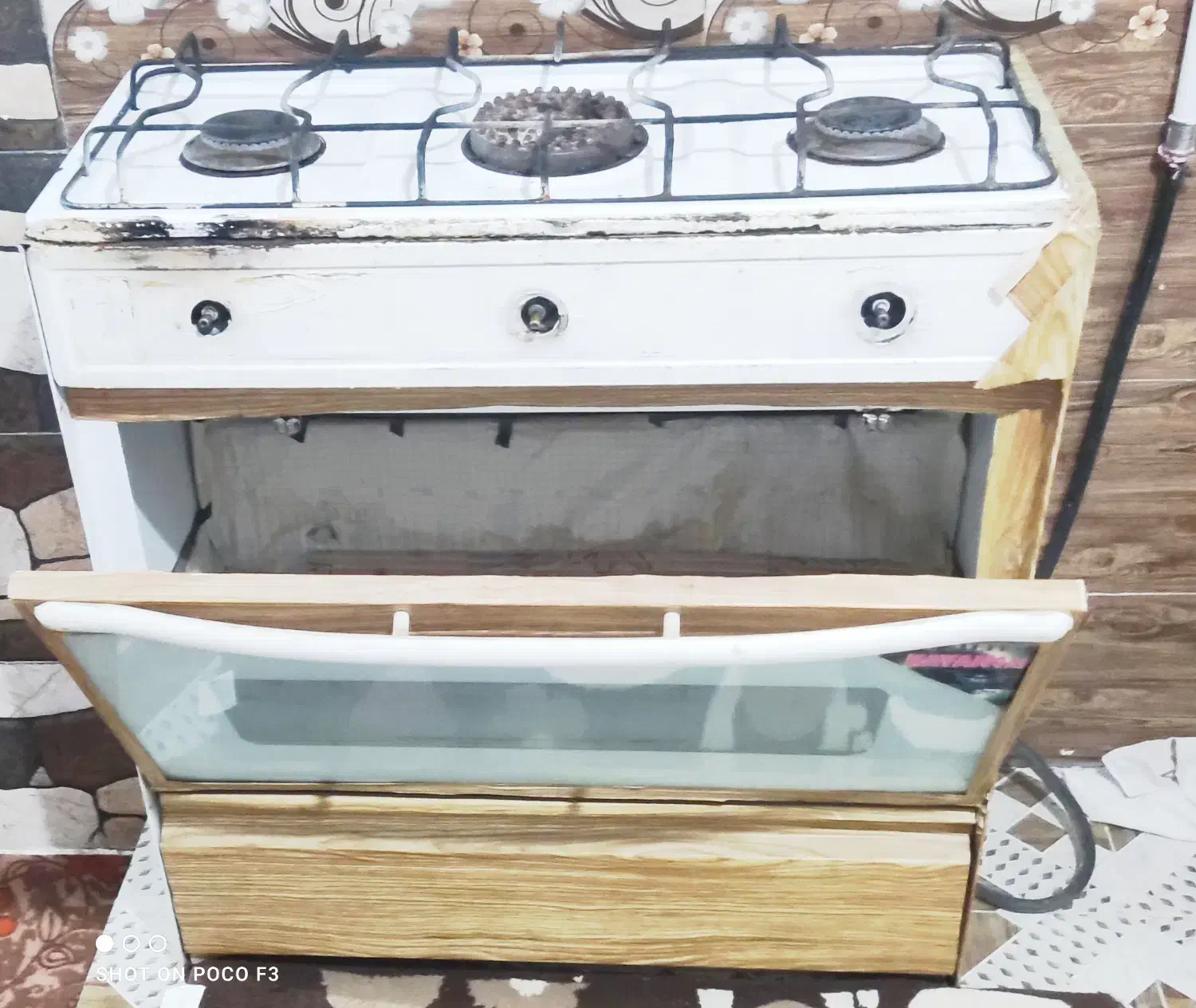 اجاق گاز سه شعله طرح فر .بم|اجاق گاز و لوازم برقی پختوپز|دهبکری, |دیوار