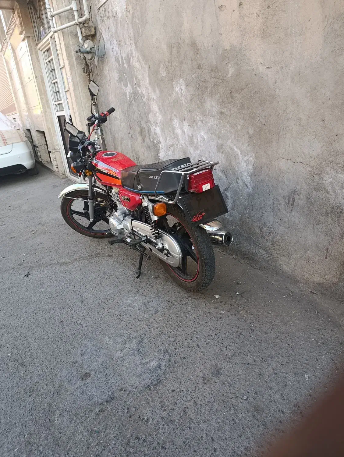 موتور 200دینو|موتورسیکلت|قم, زاویه|دیوار