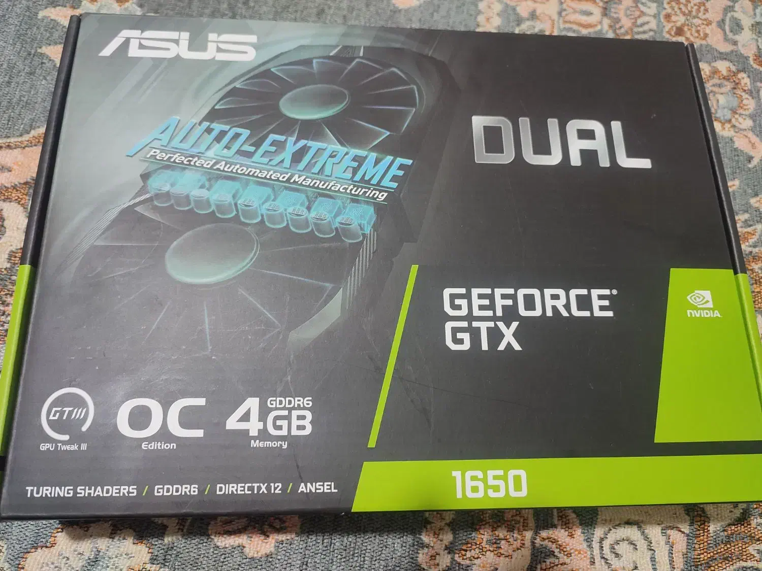 کارت گرافیک GTX 1650 asus dual Gddr6 آکبند / نو|قطعات و لوازم جانبی رایانه|مشهد, جانباز|دیوار
