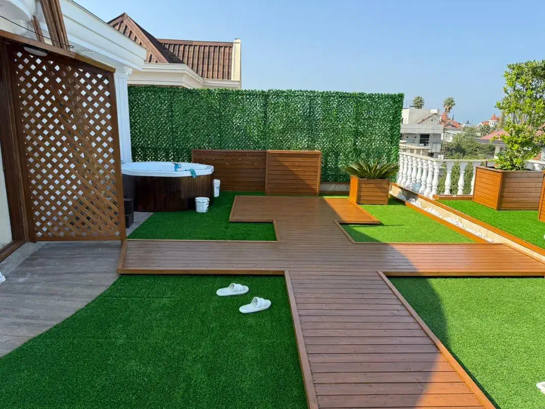 طراحی و اجرا روف گاردن فضای سبز دل نشین|خدمات پیشه و مهارت|چالوس, |دیوار