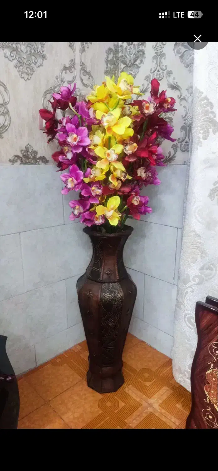 ۹ شاخه گل ارکیده|گل مصنوعی|مشکین‌دشت, |دیوار