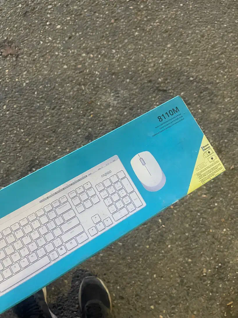 موس و کیبورد وایرلس رپو ۸۱۱۰ سفید|قطعات و لوازم جانبی رایانه|بابل, |دیوار