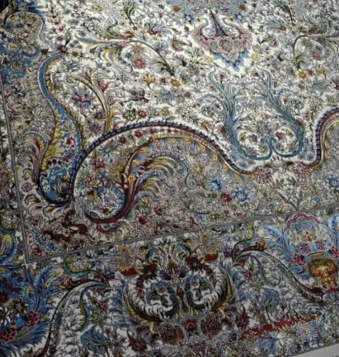 فرش بافت ماشینی نوباپشم طبیعی ابریشمی   طرح اریایی|فرش|اردبیل, |دیوار