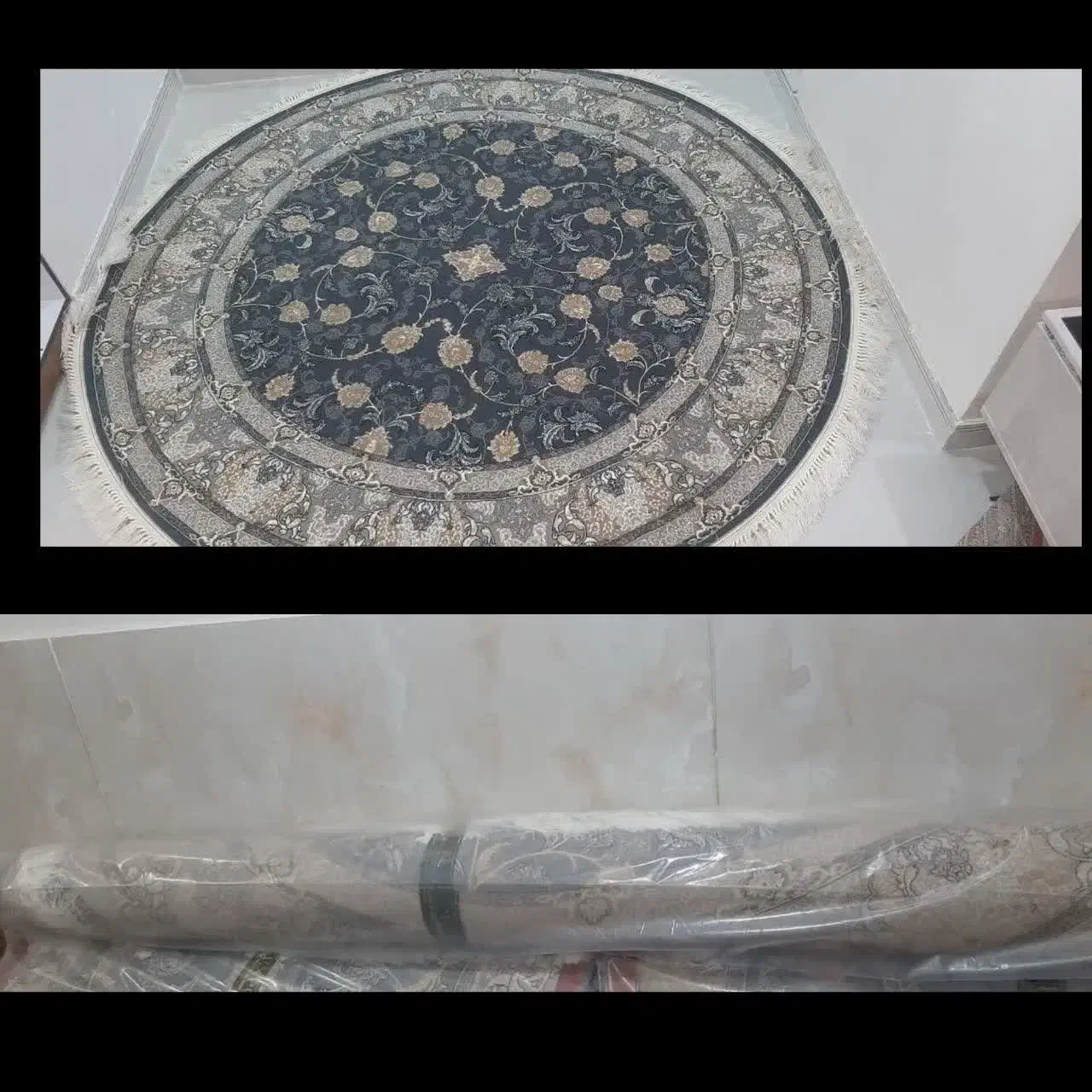 2 عدد فرش گرد2*2/|فرش|اصفهان, ناصرخسرو|دیوار