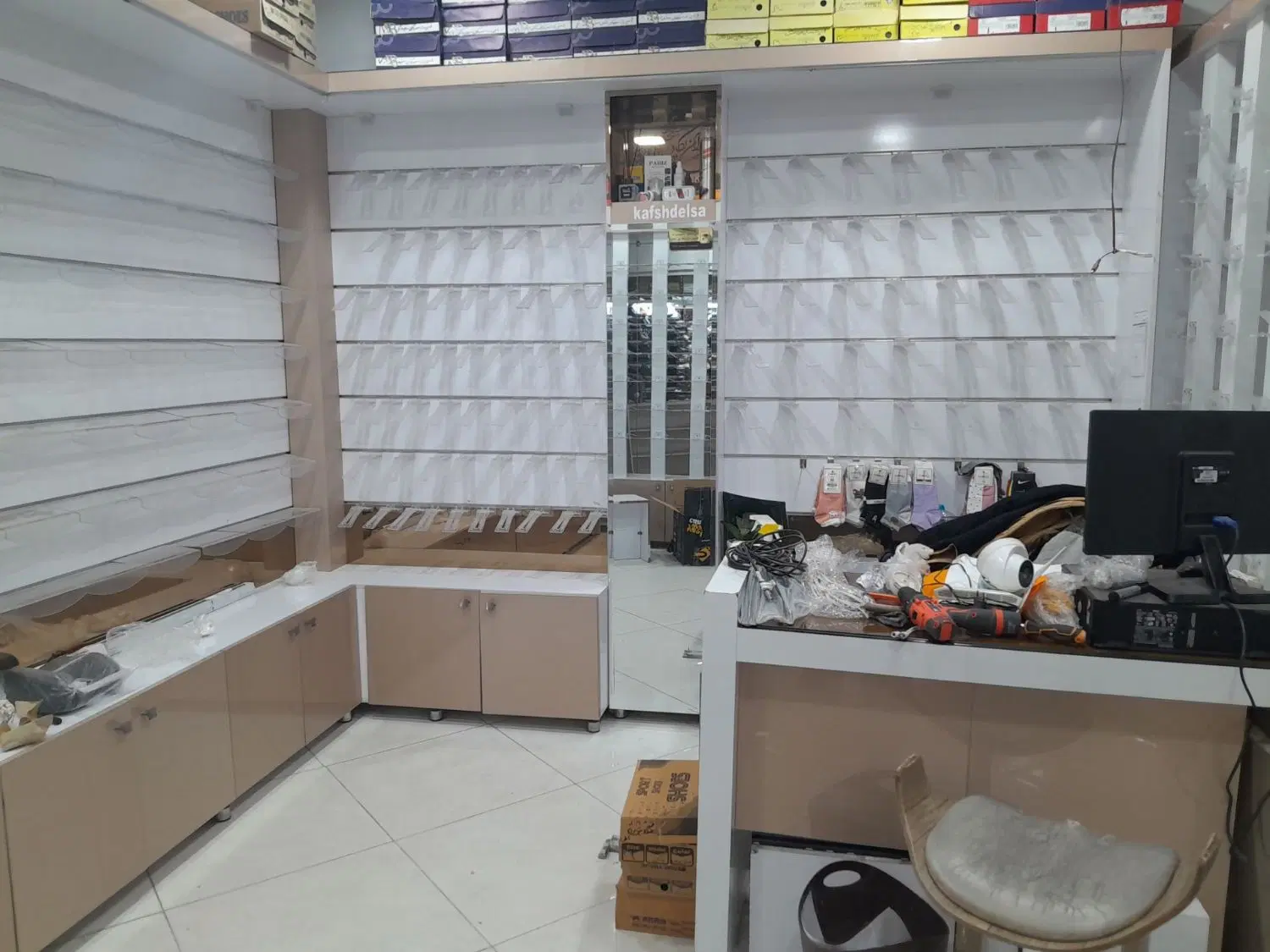 دکور|کتابخانه، شلف، قفسه‌های دیواری|بیرجند, |دیوار