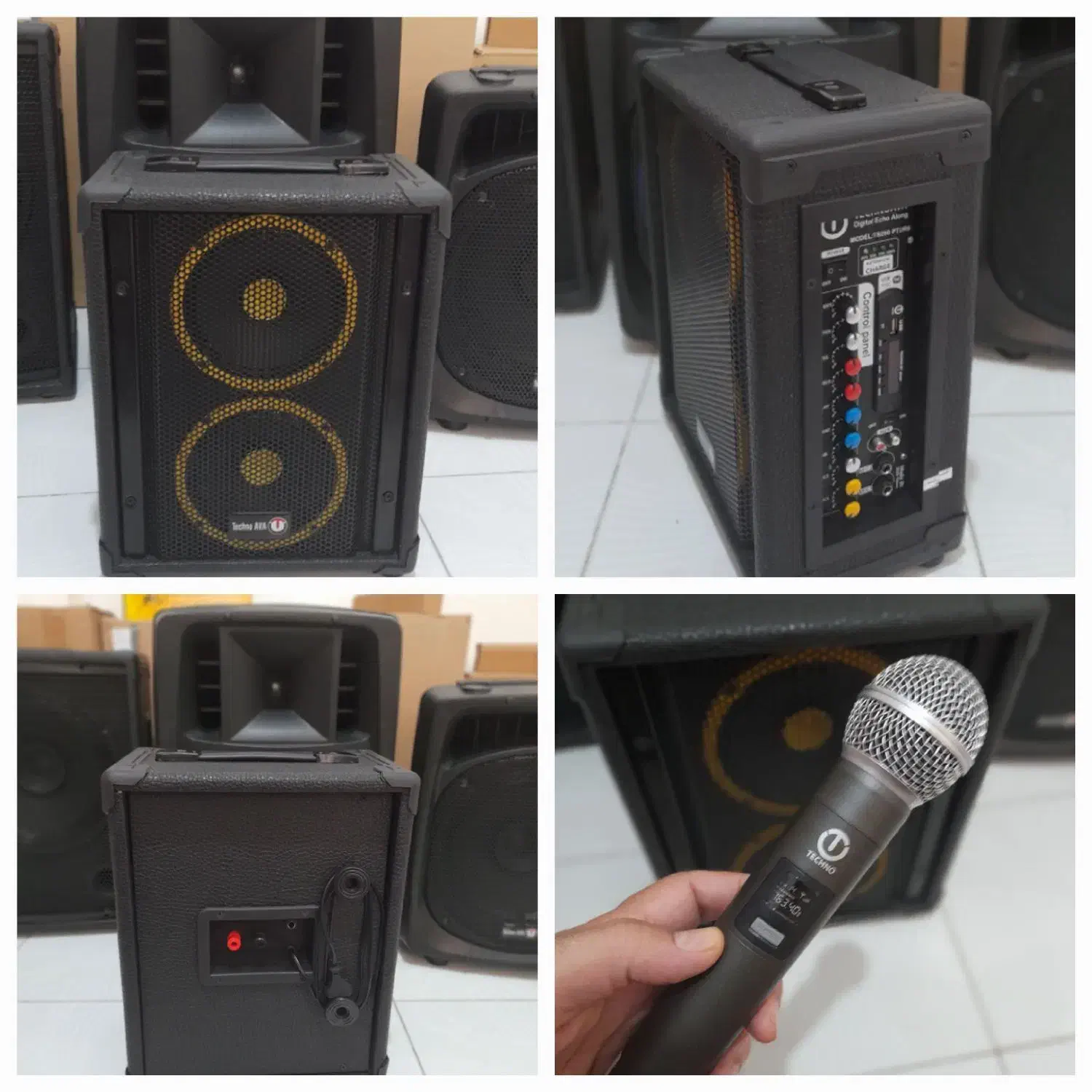 اکو همراه شارژی ۶×۲ و ۸ اینچ تکنو و زیکو بانداکتیو|سیستم صوتی خانگی|تهران, سازمان برنامه شمالی|دیوار