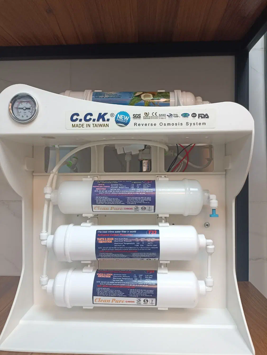 تصفیه آب تایوان درجه یک ۸ مرحله|آبسردکن و تصفیه آب|اشکذر, |دیوار