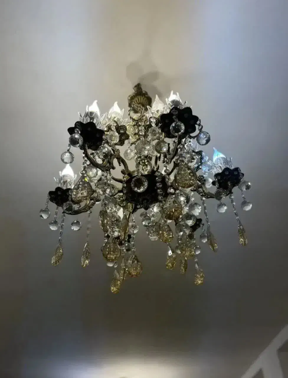 ۲عدد لوستر ۱عدد دیواری برنز نونو|لوستر و چراغ آویز|تهران, گلستان (شهرک راه آهن)|دیوار