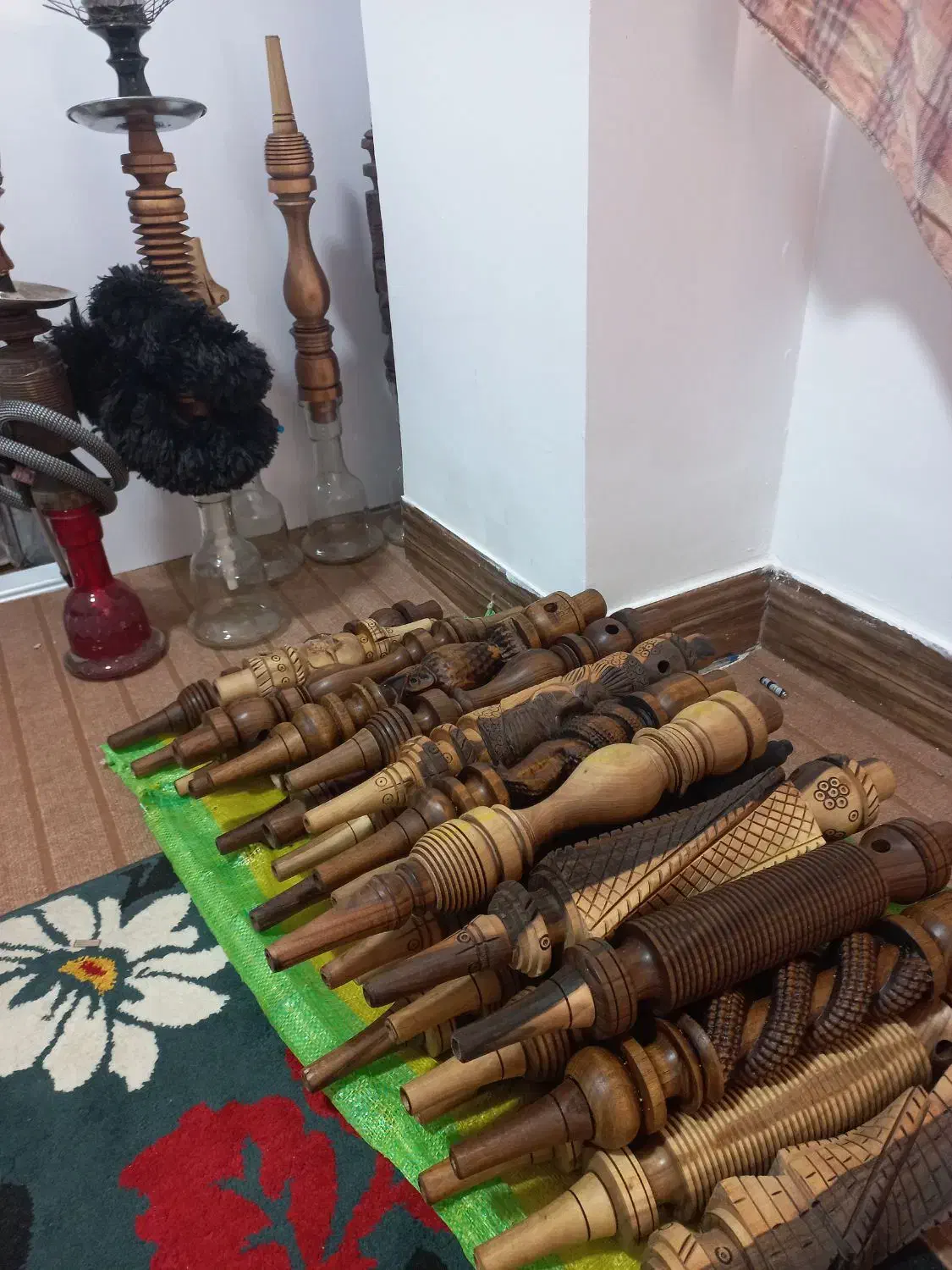 تنه قلیان چوب گردو|کلکسیون و سرگرمی|دوگنبدان, |دیوار