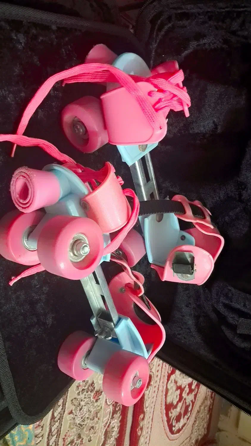 اسکیت ۴ چرخ فری سایز قابل تنظیم دخترانه|دوچرخه، اسکیت، اسکوتر|مرند, |دیوار