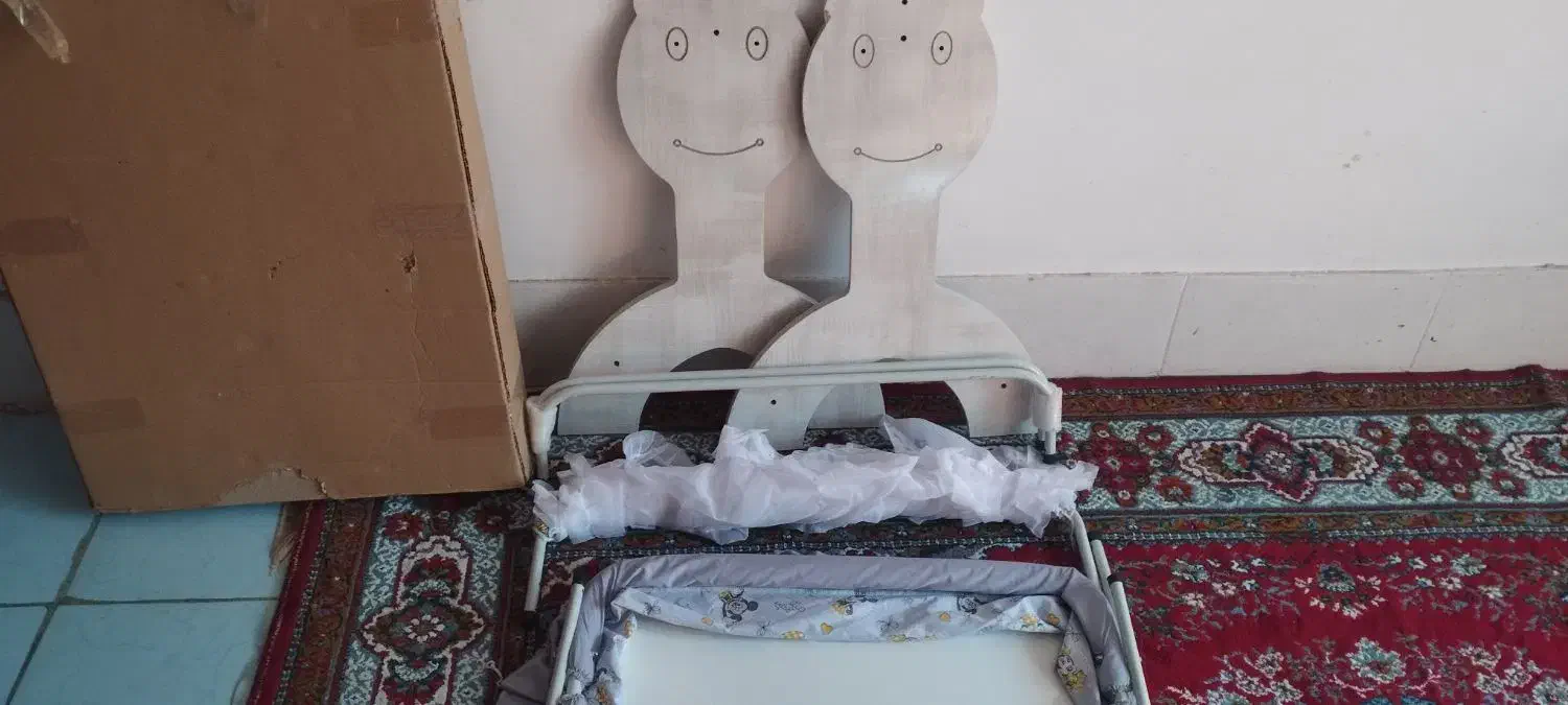 گهواره پایه چوبی نو|تخت و صندلی بچه|مشهد, ثامن|دیوار