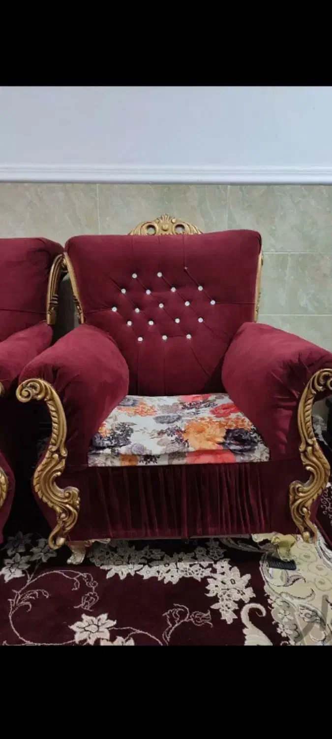 مبل سلطنتی هفت نفره|مبلمان خانگی و میز عسلی|بندر گناوه, |دیوار