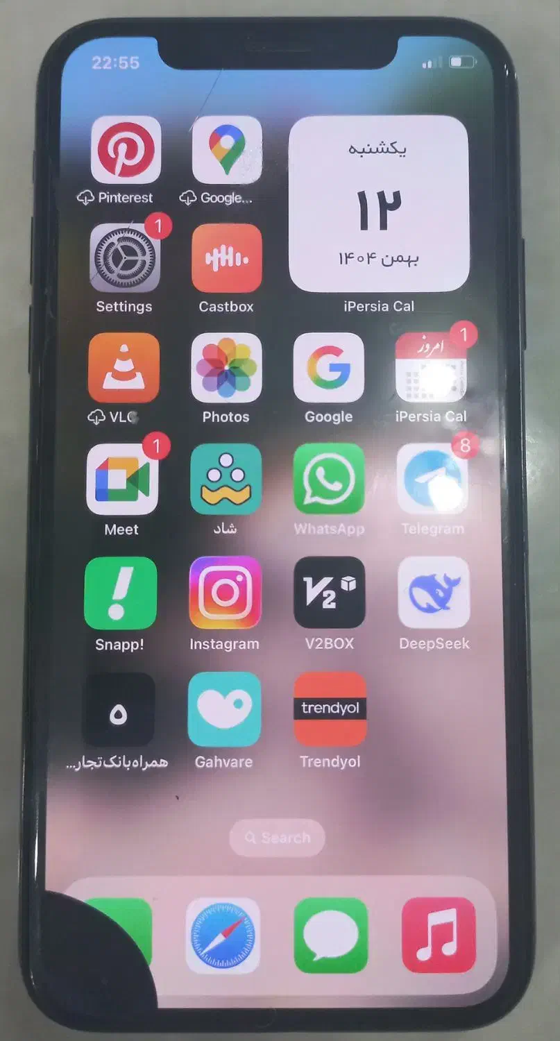 گوشی آیفون x مشکی ۶۴ گیگ|موبایل|ایلام, |دیوار