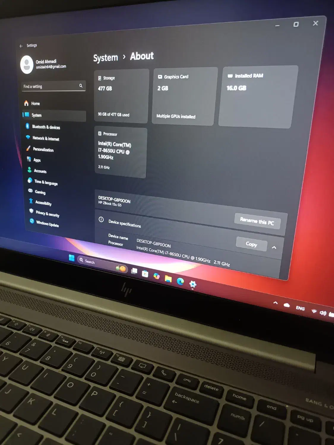zbook 15u g5|رایانه همراه|تهران, پونک|دیوار