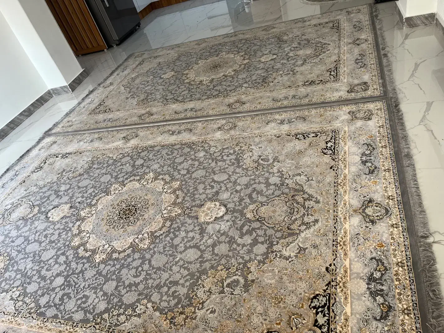 دو عدد فرش ۶متری ب همراه یک کناره|فرش|رضوانشهر, |دیوار