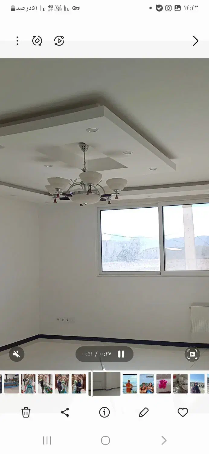 لوستر پنج شاخه سالم درحد نو|لوستر و چراغ آویز|اصفهان, بهارستان|دیوار