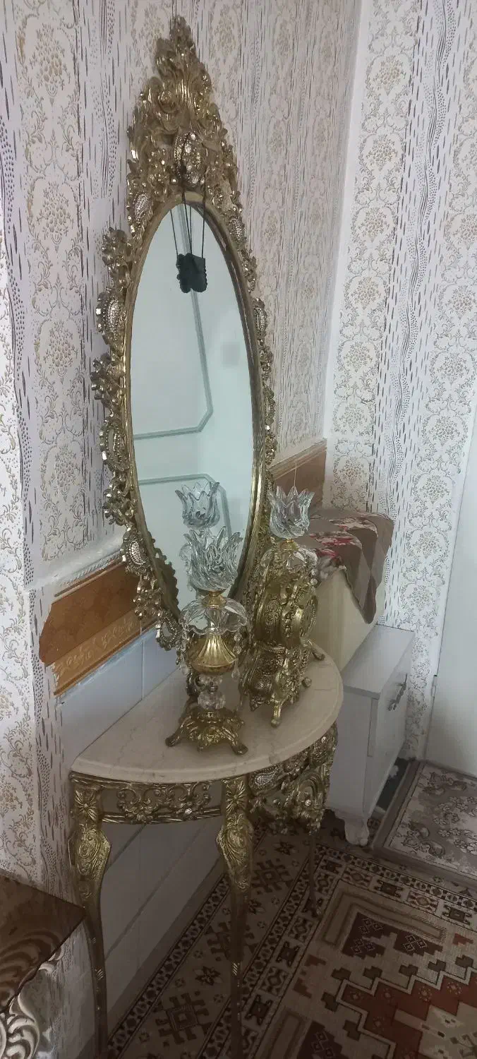 آینه شمعدان|صنایع دستی و سایر لوازم تزئینی|اقبالیه, |دیوار