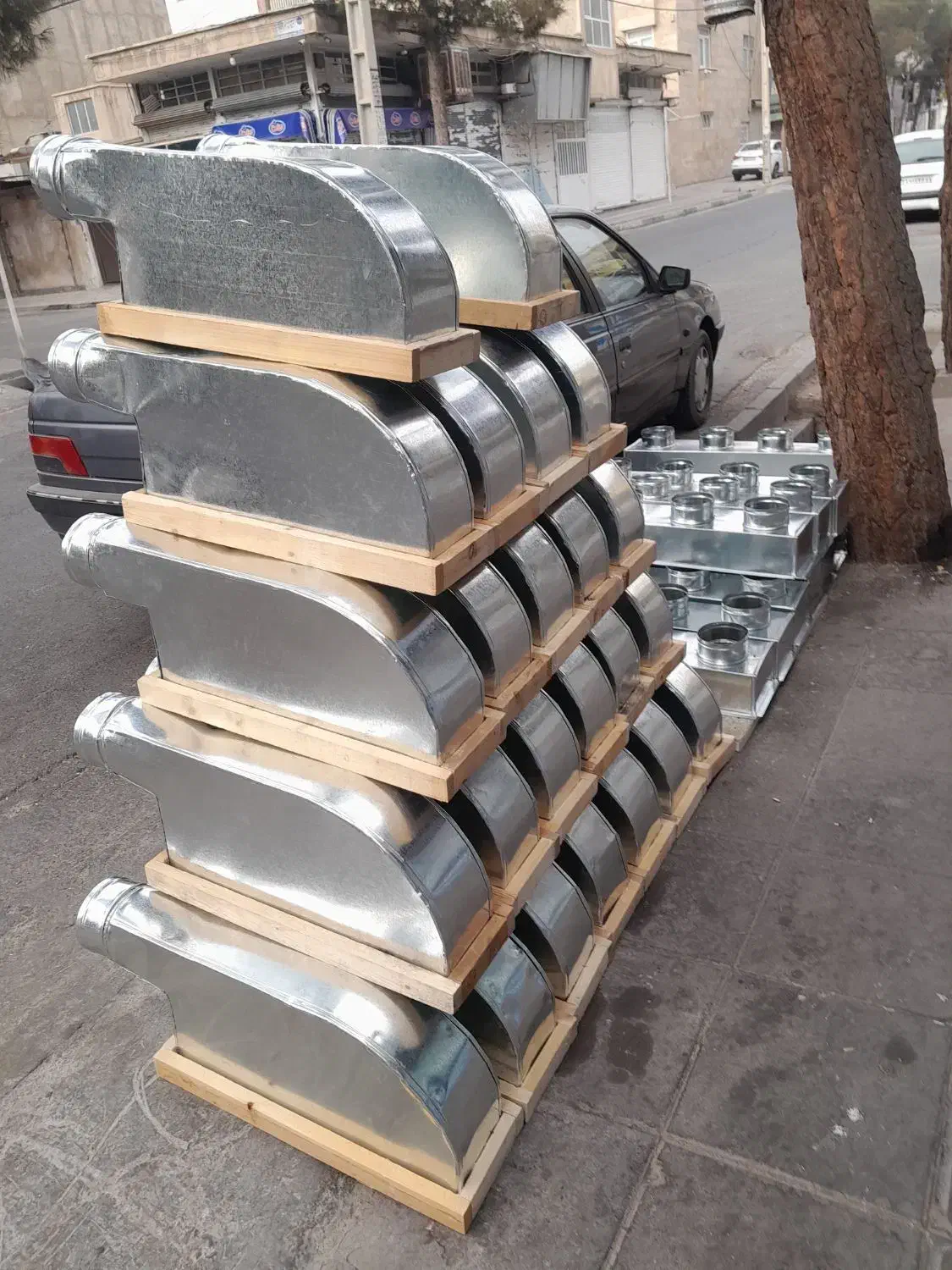 پلنیوم باکس زانویی 56 * 13 با قاب چوبی|کولر گازی و فن‌کوئل|اسلام‌شهر, شهرک سعیدیه|دیوار