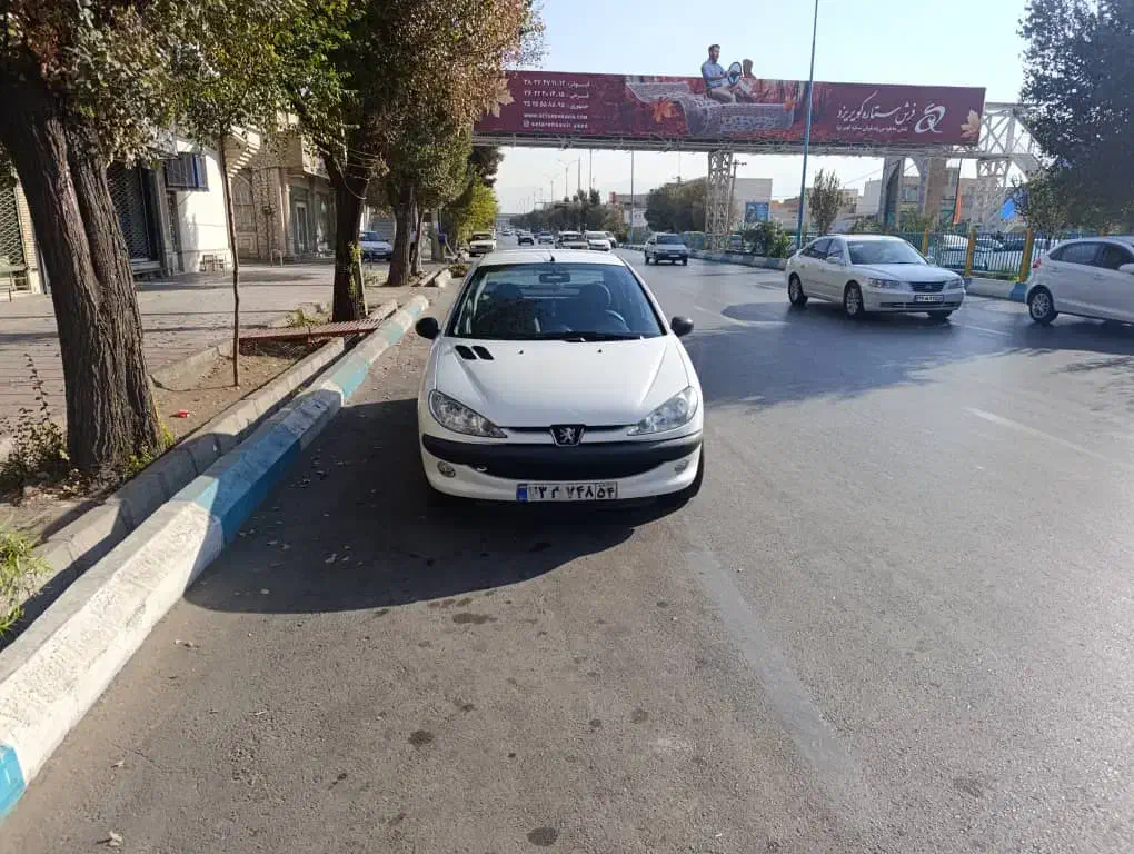 206 دوگانه فابریک مدل 89سفید|خودرو سواری و وانت|یزد, |دیوار