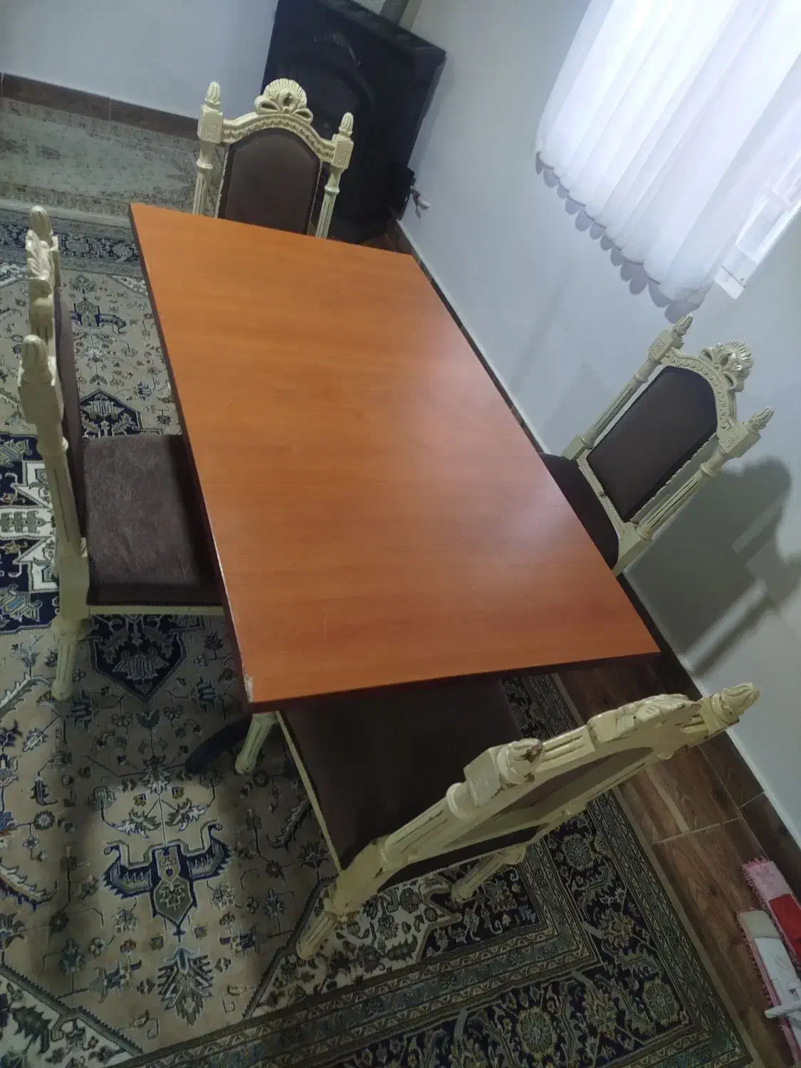 میز ناهار خوری|میز و صندلی غذاخوری|چمستان, |دیوار