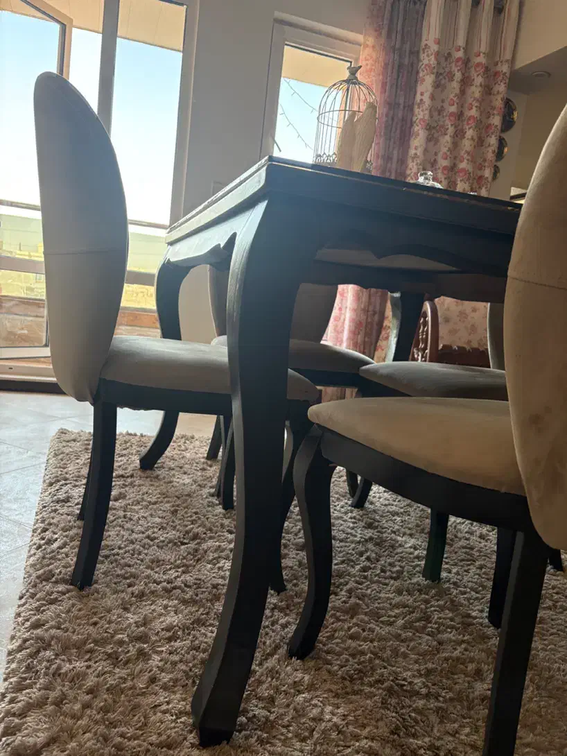 میز ناهارخوری چهارنفره|میز و صندلی غذاخوری|یزد, |دیوار