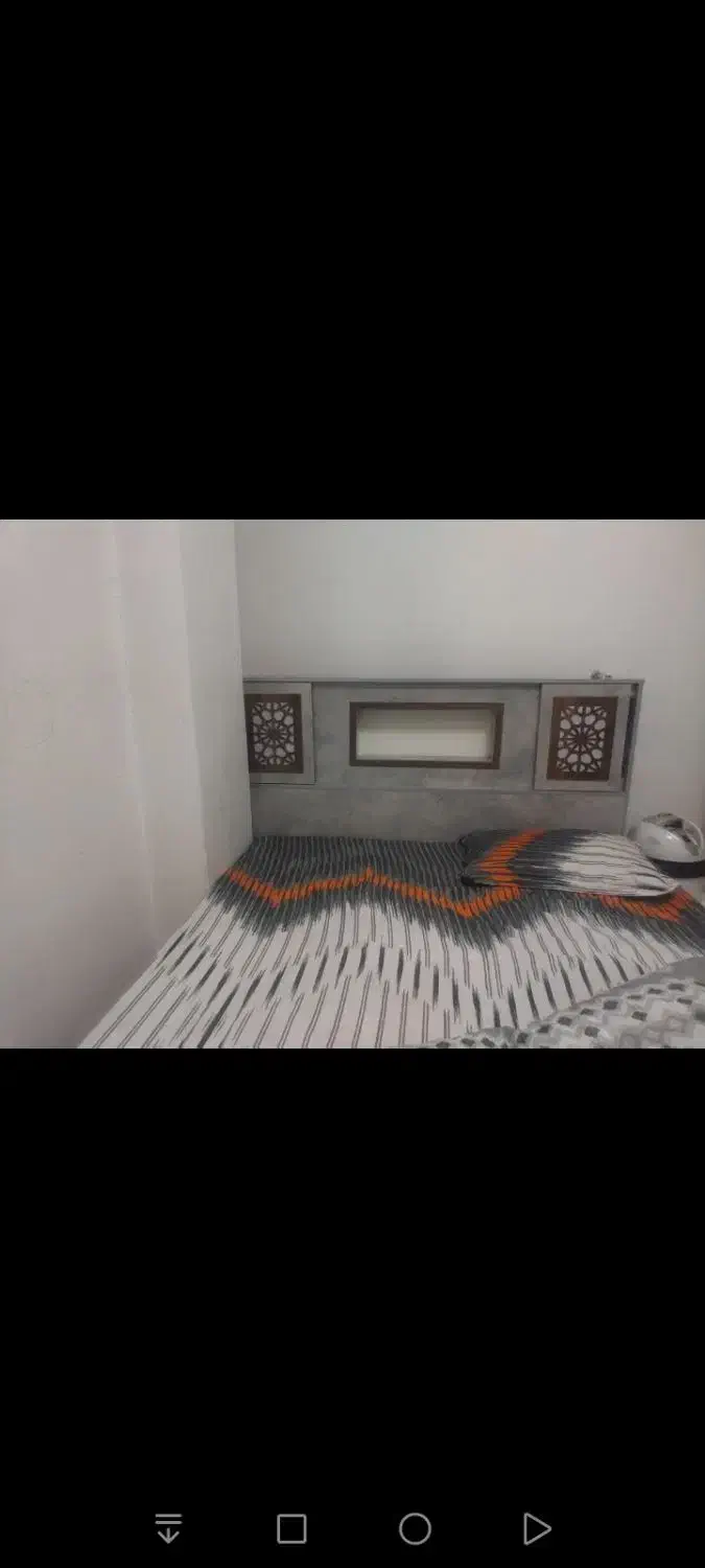 تخت خواب دو نفره در حد نو|تخت و سرویس خواب|مبارکه, |دیوار