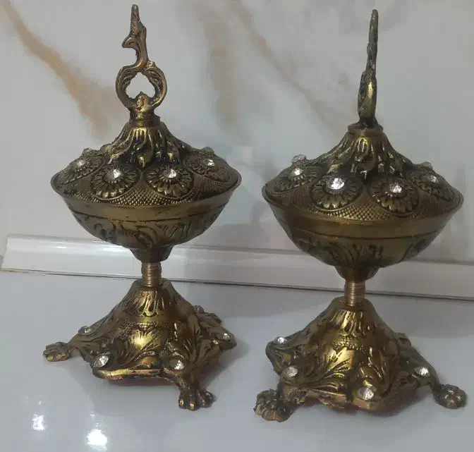 ۷تکه وسایل برنجی|ظروف سرو و پذیرایی|اراک, |دیوار