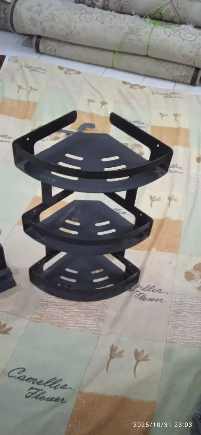 شلف جا شامپویی 3طبقه وجا دستمال مدل لوگاس|لوازم حمام|پردیس, فاز ۱۱|دیوار