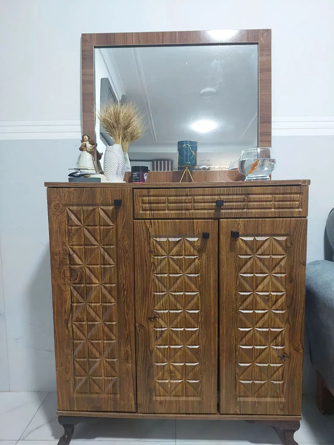 جاکفشی همراه با آیینه|جاکفشی، کمد، دراور|بندرعباس, |دیوار