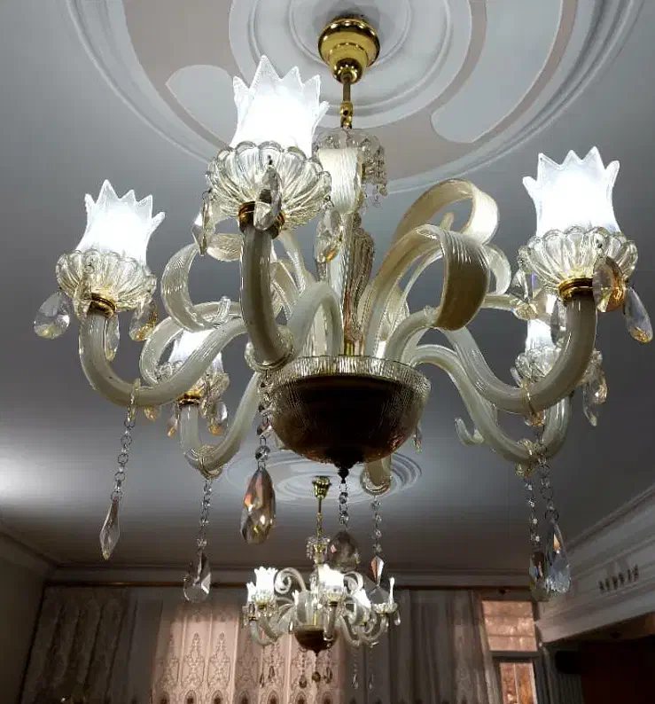 لوسترکریستالی وارداتی|لوستر و چراغ آویز|قزوین, |دیوار