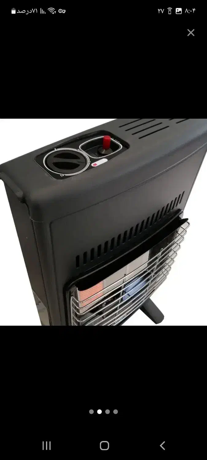 بخاری  بدون دودکش ابسال مدل ۴۳۷ مجهز به جرقه زن|بخاری، هیتر، شومینه|دهق, |دیوار